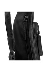 The Chesterfield Brand Leren Crossbodybag Schwarz