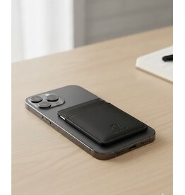 Mywalit Leren Magnetische Pashouder Magsafe Zwart