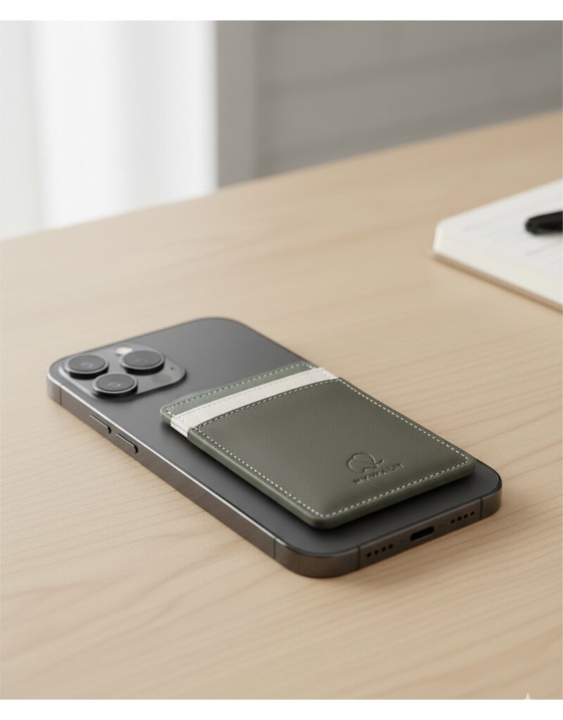 Mywalit Leder Magnetische Kartenhalter MagSafe Grün