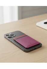 Mywalit Leder Magnetische Kartenhalter MagSafe Sangria