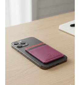 Mywalit Leren Magnetische Pashouder Magsafe Sangria