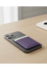 Mywalit Leren Magnetische Pashouder Kaarthouder Magsafe Paars