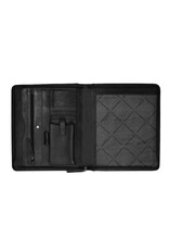 The Chesterfield Brand Schwarze Leder-Schreibmappe A4