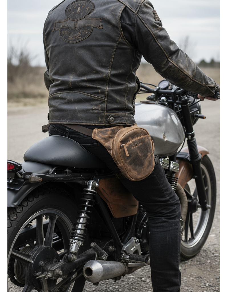 Greenburry Leren Beentas Motor Fanny Pack