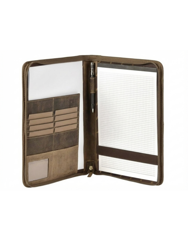 Greenburry A4 Leder Schreibmappe Vintage 