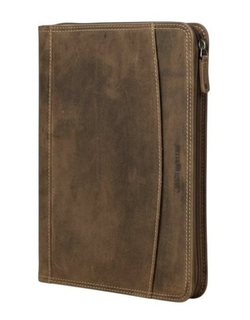 Greenburry A4 Leder Schreibmappe Vintage 