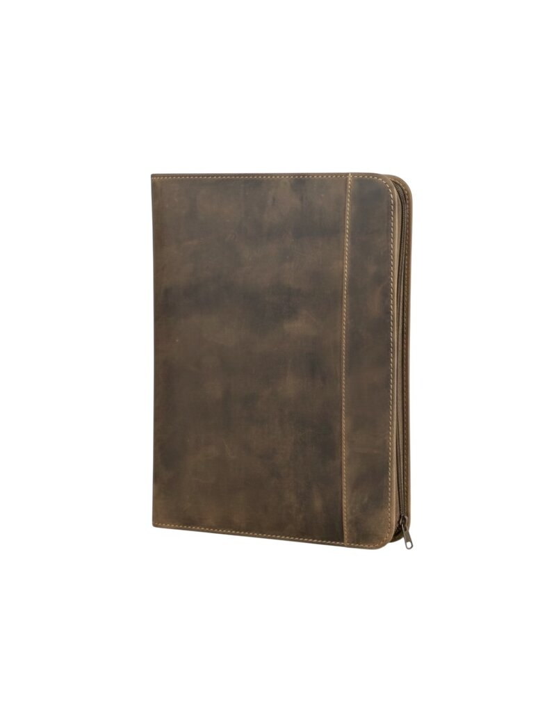Greenburry Erweiterte A4 Leder Schreibmappe Vintage