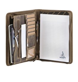 Greenburry Erweiterte A4 Leder Schreibmappe Vintage