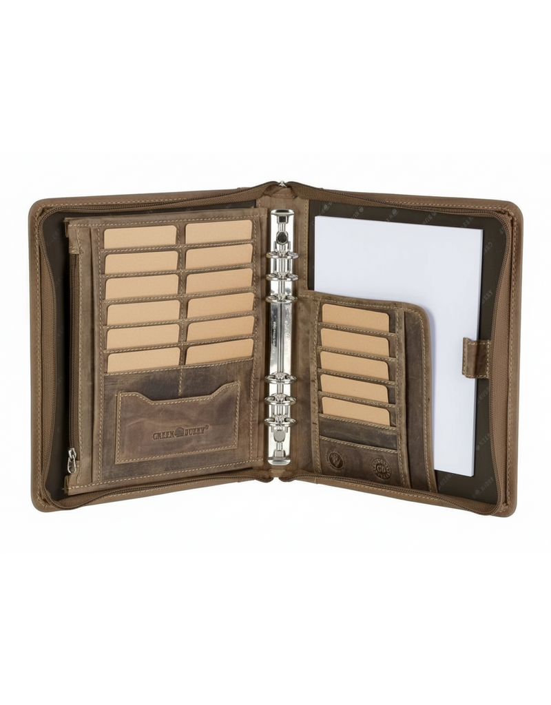 Greenburry Leder A5 Terminplaner Schreibmappe Vintage