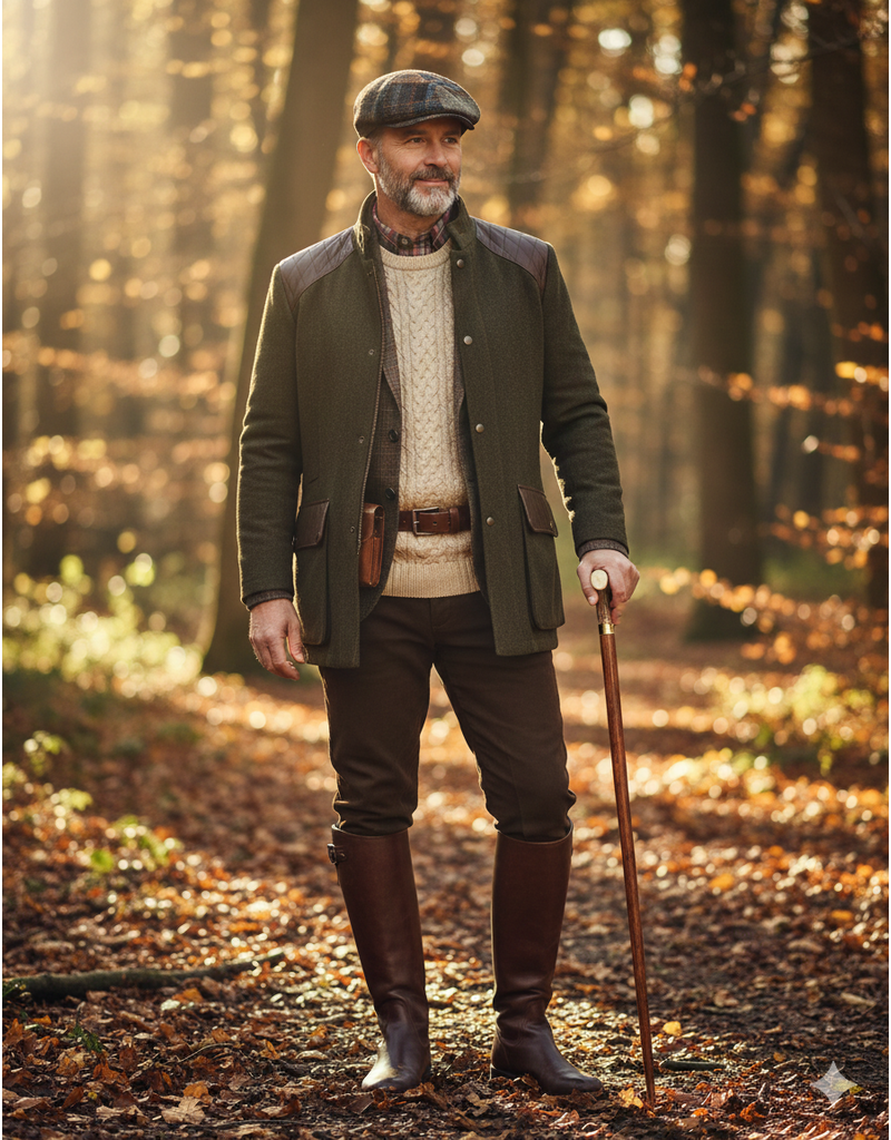 Hatland  Flatcap Patchwork Leren Klep