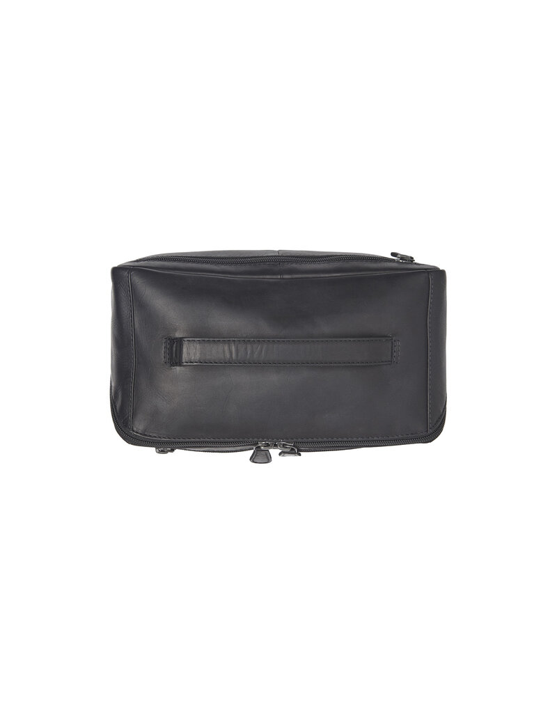 The Chesterfield Brand Leren Toilettas Zwart L Elmia