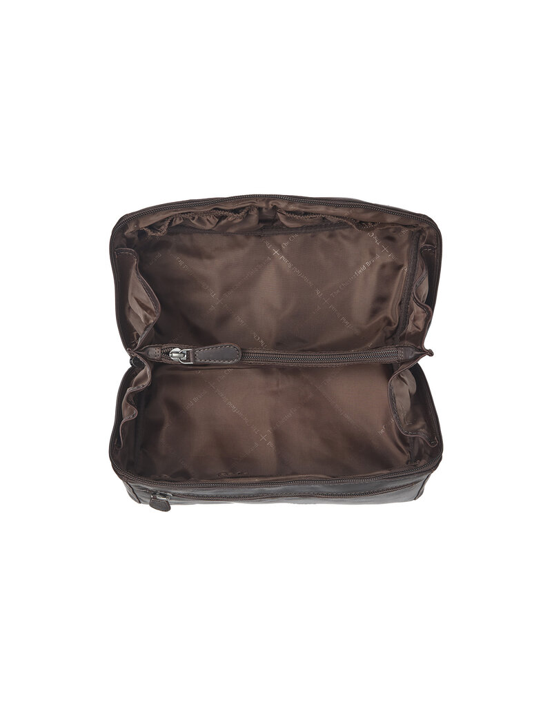 The Chesterfield Brand Leder Kulturtasche L Braun Elmia