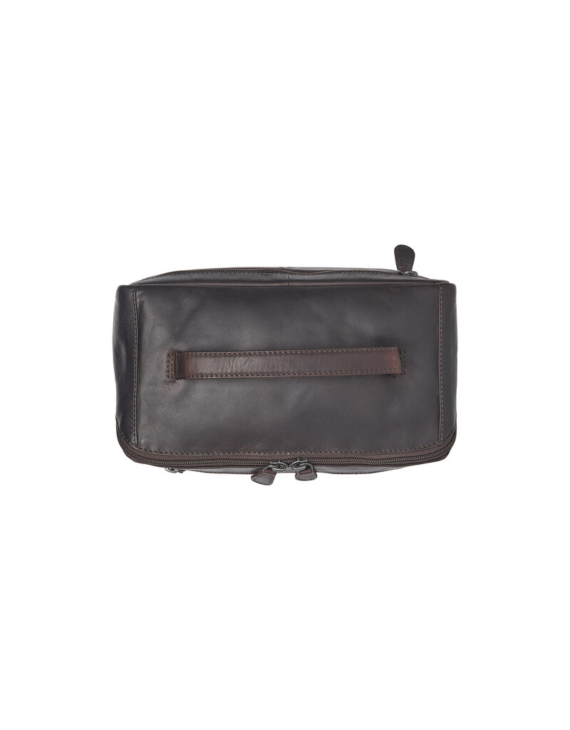 The Chesterfield Brand Leren Toilettas L Bruin Elmia