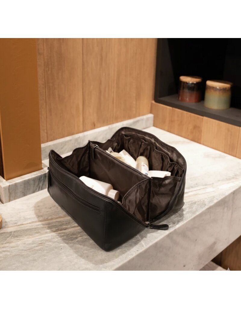 The Chesterfield Brand Leder Kulturtasche Schwarz L Elmia