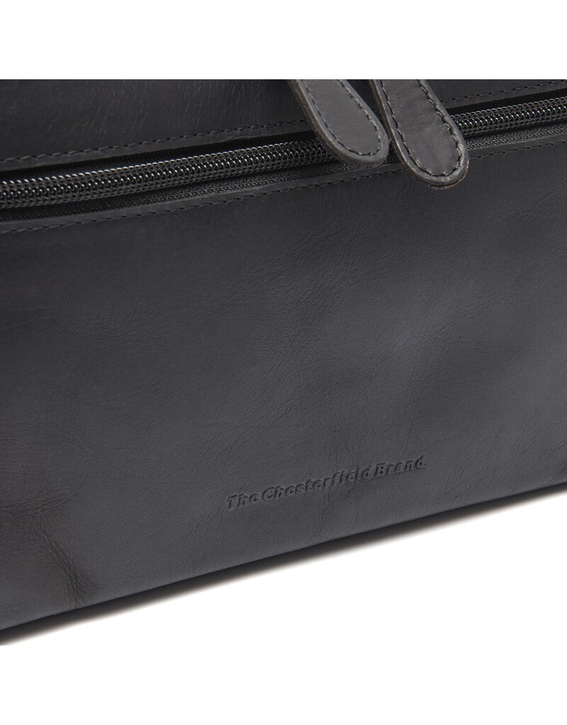 The Chesterfield Brand Leren Toilettas XL Zwart Trevia