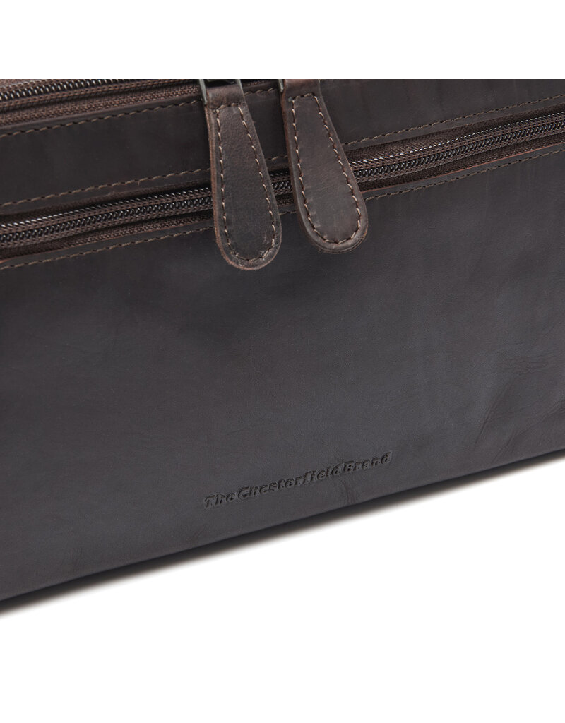 The Chesterfield Brand Leren Toilettas XL Bruin Trevia