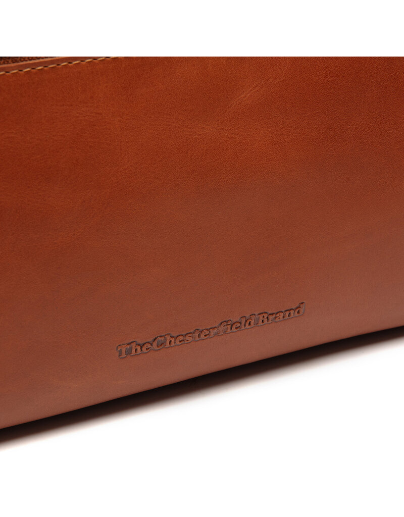 The Chesterfield Brand Leren Toilettas XL Cognac Trevia