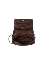 The Chesterfield Brand Leren Toilettas met Ophanghaak Bruin