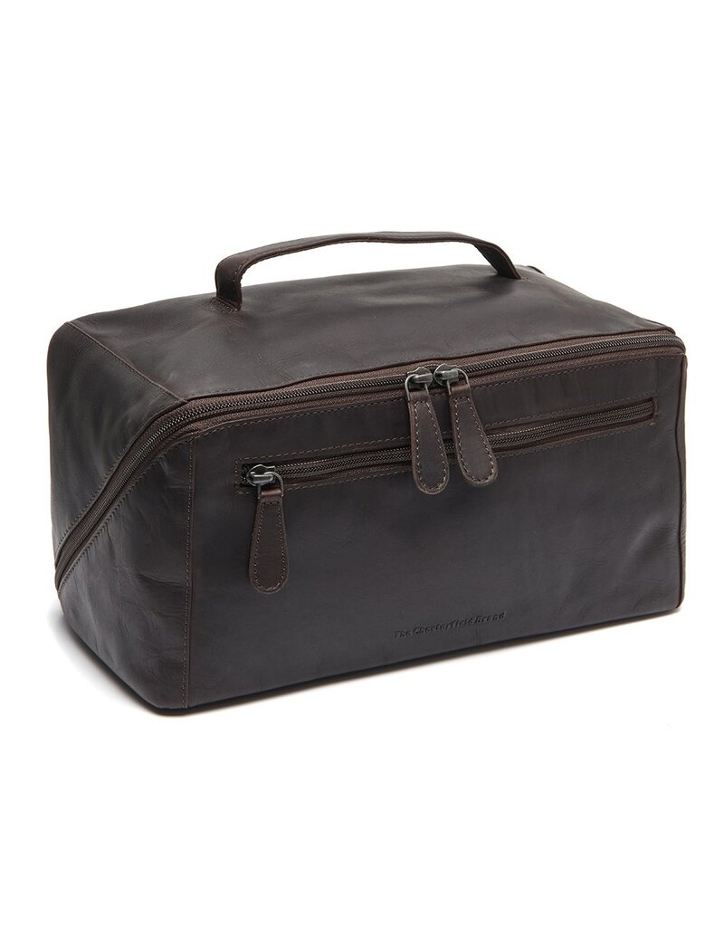 The Chesterfield Brand Leren Toilettas XL Bruin Trevia