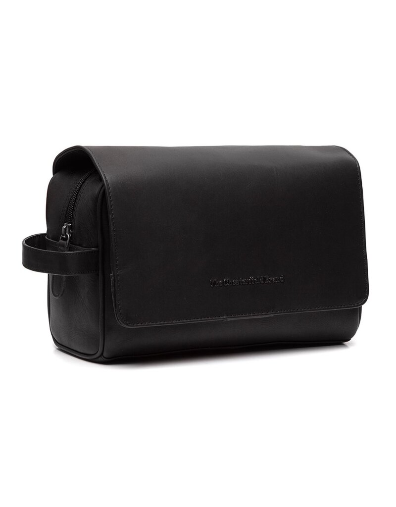 The Chesterfield Brand Leder Kulturtasche mit Aufhängehaken Schwarz