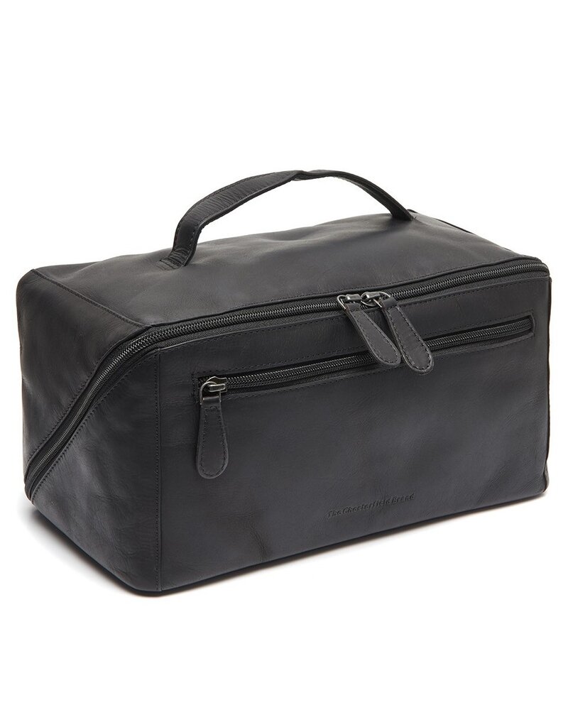 The Chesterfield Brand Leder Kulturtasche XL Schwarz Trevia