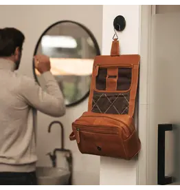 The Chesterfield Brand Leder Kulturtasche mit Aufhängehaken Cognac