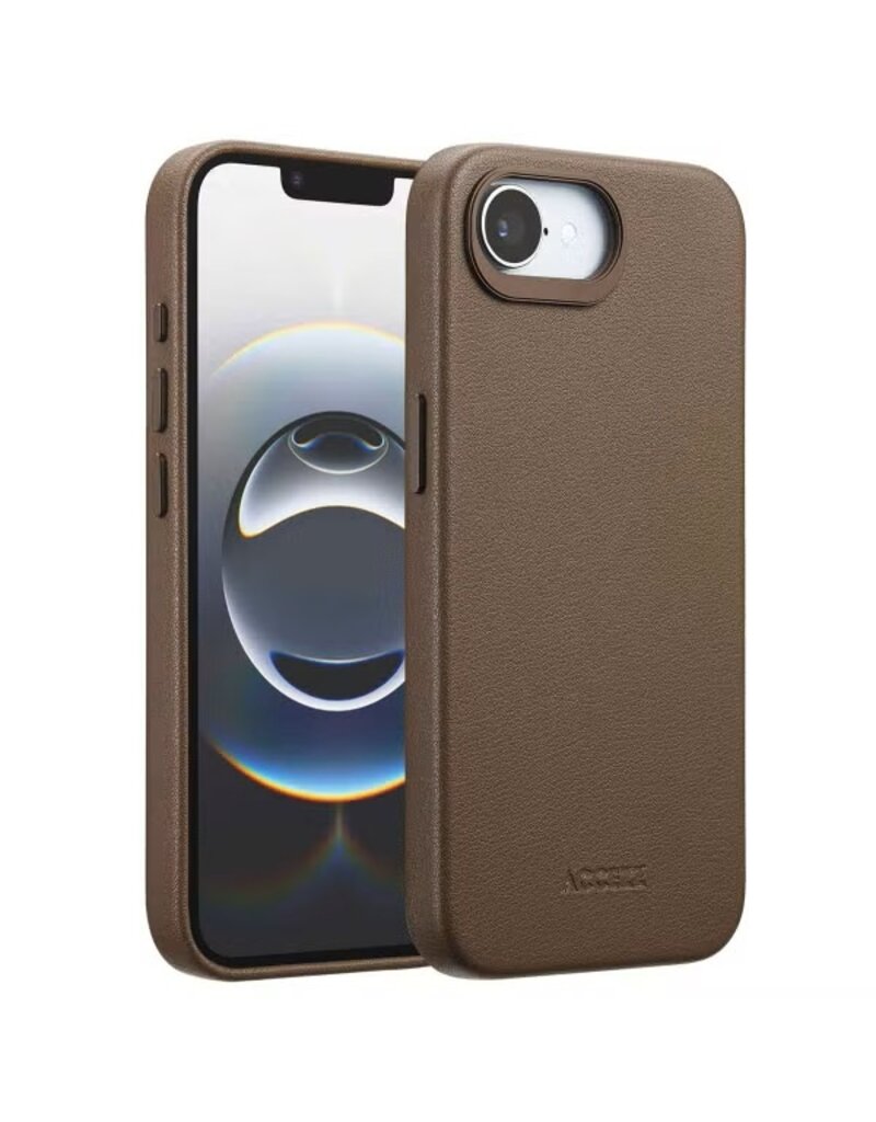 Accezz iPhone 16/Pro/Pro Max/e Hoes Back Cover Bruin