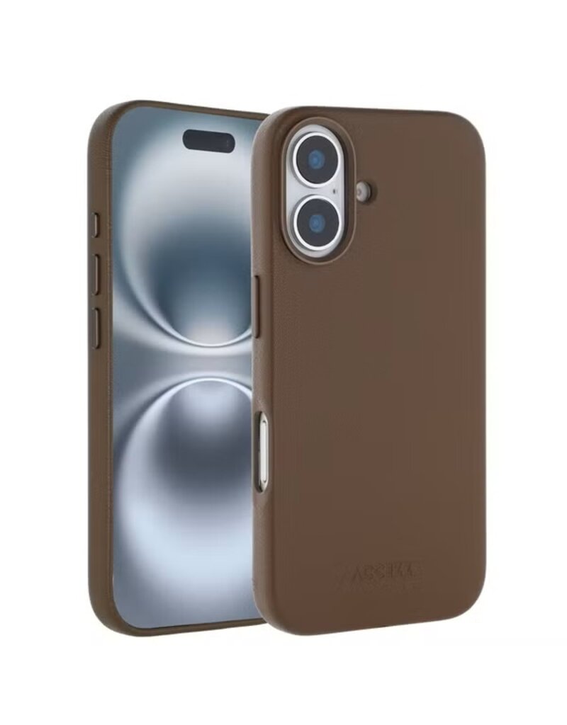 Accezz iPhone 16/Pro/Pro Max/e Hoes Back Cover Bruin