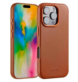 Accezz iPhone 16/Pro/Pro Max/e Handyhülle Back Cover Cognac