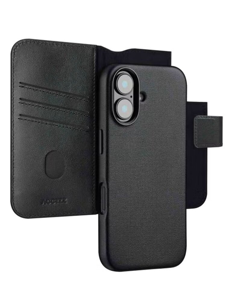 Accezz iPhone 16/Pro/Pro Max/e Hoes 2 in 1 Cover Zwart