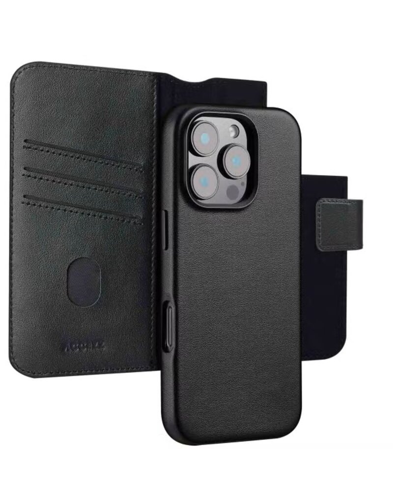 Accezz iPhone 16/Pro/Pro Max/e Hoes 2 in 1 Cover Zwart