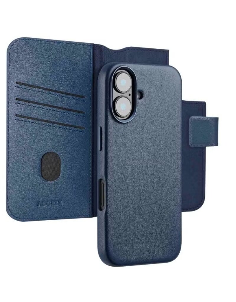 Accezz iPhone 16/Pro/Pro Max/e Hoes 2 in 1 Cover Blauw