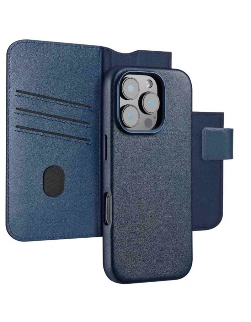 Accezz iPhone 16/Pro/Pro Max/e 2-in-1  Handyhülle Blau