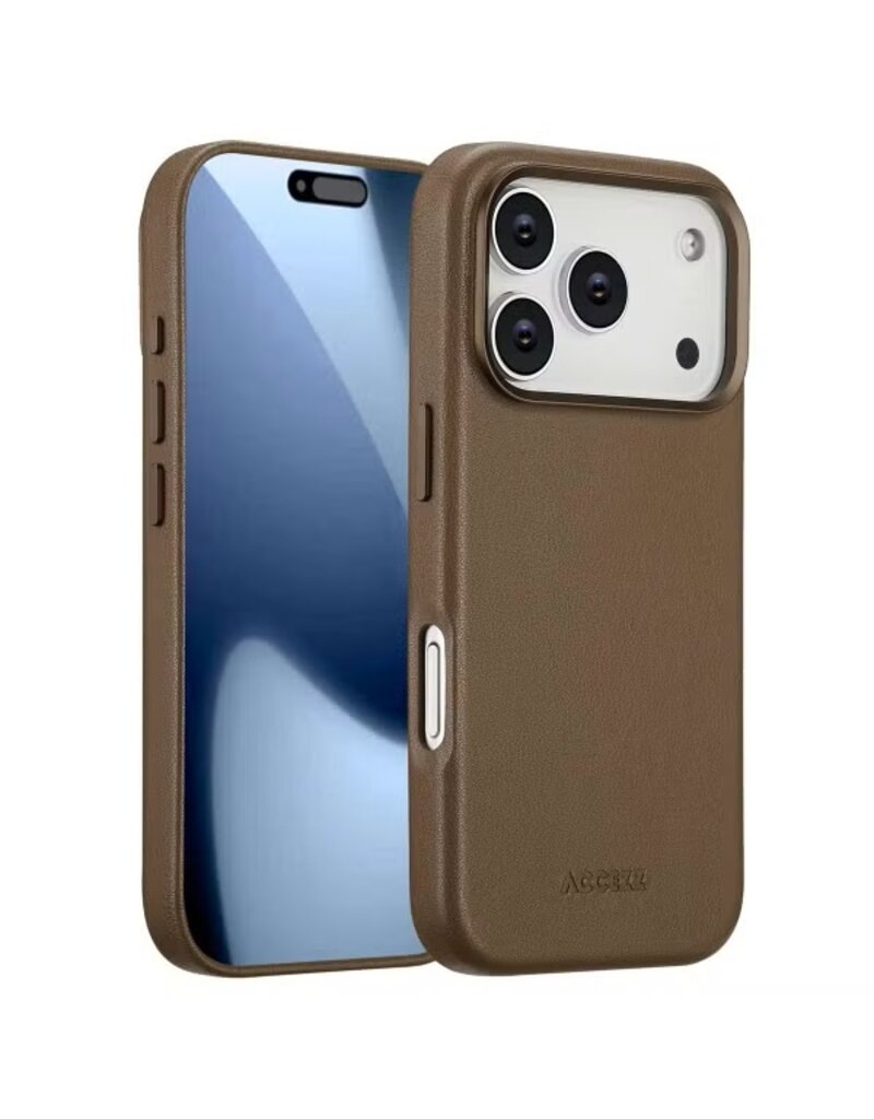 Accezz iPhone 17/Pro/Pro Max/Air Handyhülle Back Cover Braun