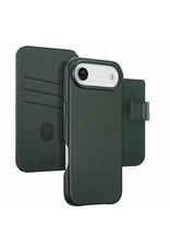 Accezz iPhone 17/Pro/Pro Max/Air Leder-Bookcase 2-in-1 mit MagSafe – Grün