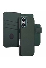 Accezz iPhone 17/Pro/Pro Max/Air Leather Bookcase 2-in-1 met MagSafe - Groen