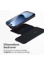 Accezz iPhone 17/Pro/Pro Max/Air Leder-Bookcase 2-in-1 mit MagSafe – Blau