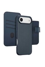 Accezz iPhone 17/Pro/Pro Max/Air Leather Bookcase 2-in-1 met MagSafe - Blauw