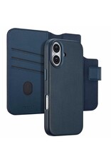 Accezz iPhone 17/Pro/Pro Max/Air Leather Bookcase 2-in-1 met MagSafe - Blauw