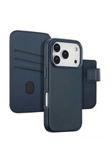 Accezz iPhone 17/Pro/Pro Max/Air Leather Bookcase 2-in-1 met MagSafe - Blauw