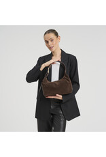 Depeche Luxe Suède & Leren Handtas Bruin – Personaliseerbaar