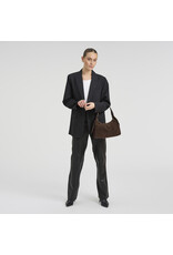 Depeche Luxus Handtasche aus Wildleder & Leder Braun – Personalisierbar