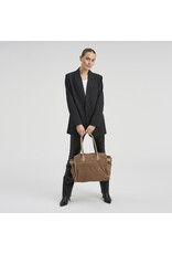 Depeche Luxus Wildleder Shopper Taupe – Geräumige und Elegante Handtasche