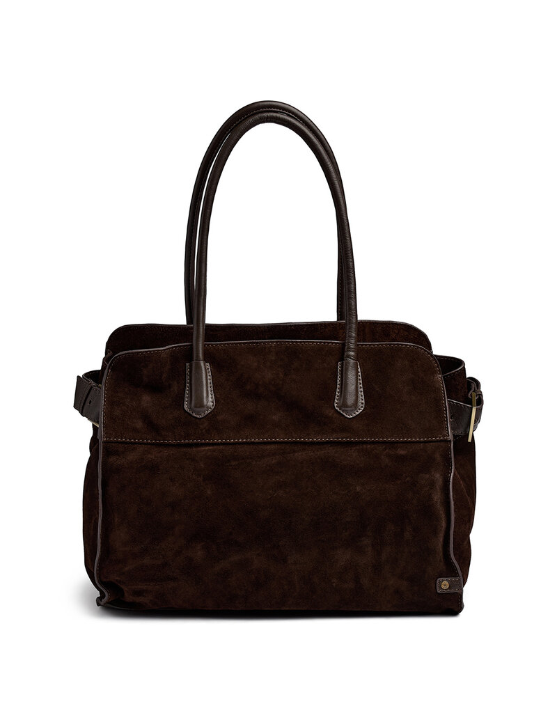 Depeche Luxus Wildleder Shopper Braun – Geräumige und Elegante Handtasche