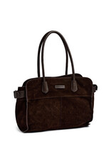 Depeche Luxe Suède Shopper Bruin – Ruime en Elegante Handtas