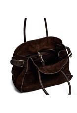 Depeche Luxus Wildleder Shopper Braun – Geräumige und Elegante Handtasche