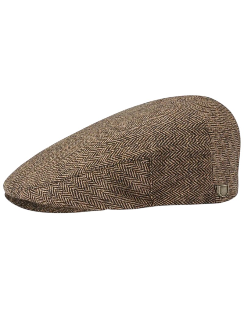 Brixton Hooligan Snap Cap Braun – Klassische Flat Cap mit Modernem Twist