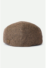 Brixton Hooligan Snap Cap Bruin – Klassieke Flat Cap met een Moderne Twist