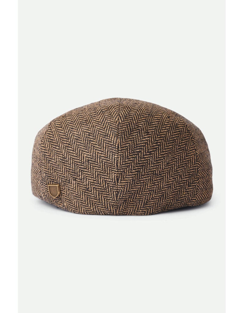 Brixton Hooligan Snap Cap Braun – Klassische Flat Cap mit Modernem Twist