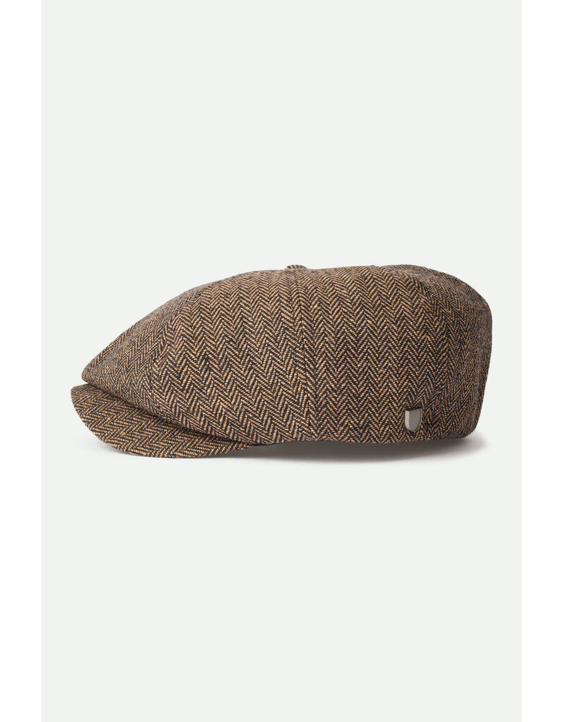 Brixton Brood Snap Cap Bruin – Klassieke Newsboy Cap met Moderne Touch
